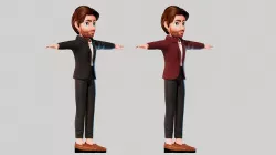 Cartoon Man ALex 3D model