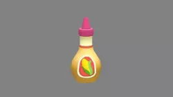 Cartoon seasoning - corn sauce - jam Low-poly 3D model