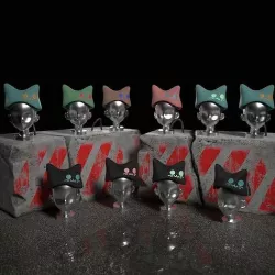 Cat Beanie Low-poly 3D model