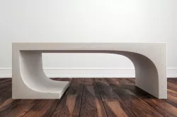 CB2 Slope cement coffee table  3D model