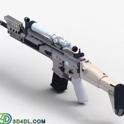 D88 Scar 3D model