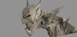 Demonic scull monster 3D model