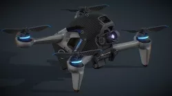 Dji FPV by SDC High performance drone 3D model