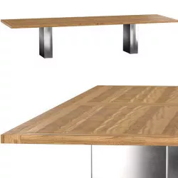 Doble modern design teak table 3D model