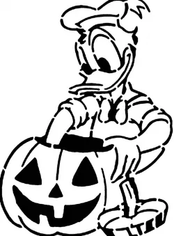 Donald Duck stencil 5