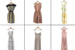 Dress on Hanger 3 3D model