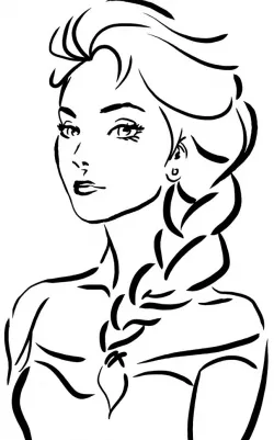 Elsa stencil 8