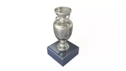 EURO 2020 European Football Championship Cup Low-poly 3D model