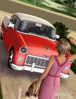 Family Car 1950 3D model