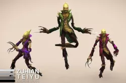 Fantasy Scarecrow 3D model