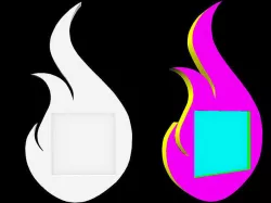 Fire Frame 02 Low-poly 3D model