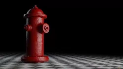 Fire Hydrant Low-poly 3D model
