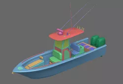 Fishing Boat 3D model