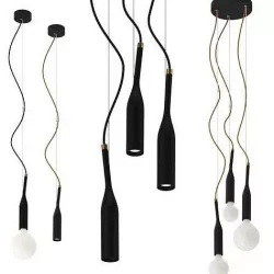 Flex Trio Copper by Nud Collection Pendant Lamp 3D model