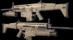 Fn Scar H mk17  Low-poly 3D model