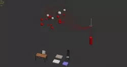 Furniture combination 3D model