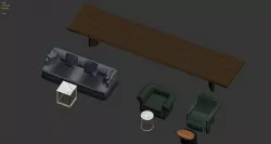 Furniture combination 3D model