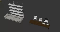 Furniture combination 3D model