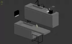 Furniture combination 3D model