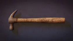 Game-Ready Rusted Hammar  Low-poly 3D model