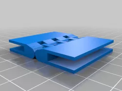 Glass to glass hinge