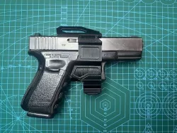 Glock 17 19 22 23 OWB holster for any Sight Suppressor or Light 3D model