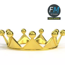 Gold crown 8 3D model