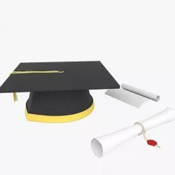 Graduation Set 3D model
