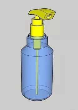 Hand wash bottle 3D model