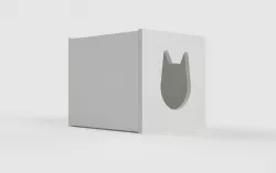 IKEA KALLAX Cat Box White 3D model