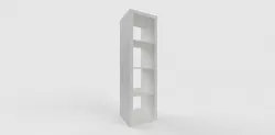 IKEA KALLAX Shelf Unit 1x4 White 3D model