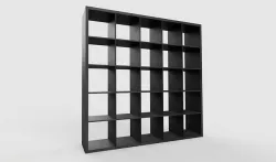 IKEA KALLAX Shelf Unit 5x5 Venge Black 3D model
