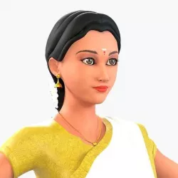 Indian Lady in Saree Manisha 3D model