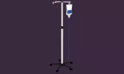 IV Stand with Pole And Drip Low-poly 3D model