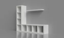 KALLAX LACK TV Stand Unit White 3D model