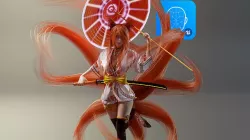 Kitsune Low-poly 3D model