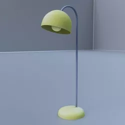 Lamp low poly cartoon Low-poly 3D model