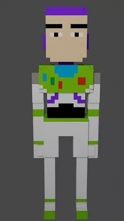 Low poly Buzz Lightyear Low-poly 3D model