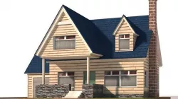 low poly cartoon house building 9 Low-poly 3D model