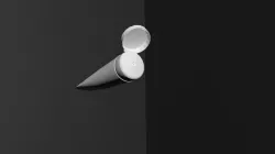 Low Poly Cream tube   Low-poly 3D model