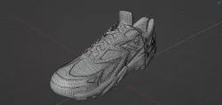 LV tactic Running shoes Secondlife Low-poly 3D model