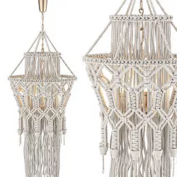 Macrame chandelier 2 3D model