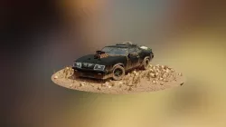Mad Max V8 Interceptor 3D model