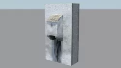 Medieval castle garderobe toilet Low-poly 3D model
