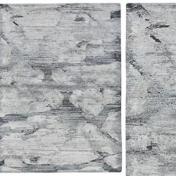 MEERA HAND-KNOTTED WOOL and SILK RUG 3D model