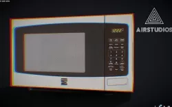 Microwave Oven Low-poly 3D model