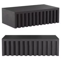 MIKOS BLACK OUTDOOR COFFEE TABLE 3D model
