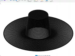 Miniature Gat(Hat) Korean traditional hat made of bamboo and horsehair
