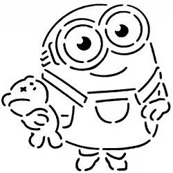 Minion Tim stencil