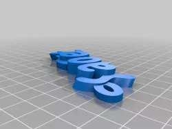 My Customized iamburny's v2  Text - Name Keyring / Keyfob